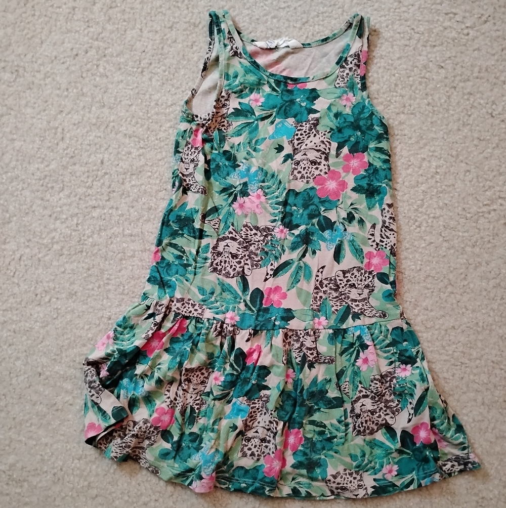 VGUC Girl's H&M Floral Sleeveless Dress - Sz 4-5